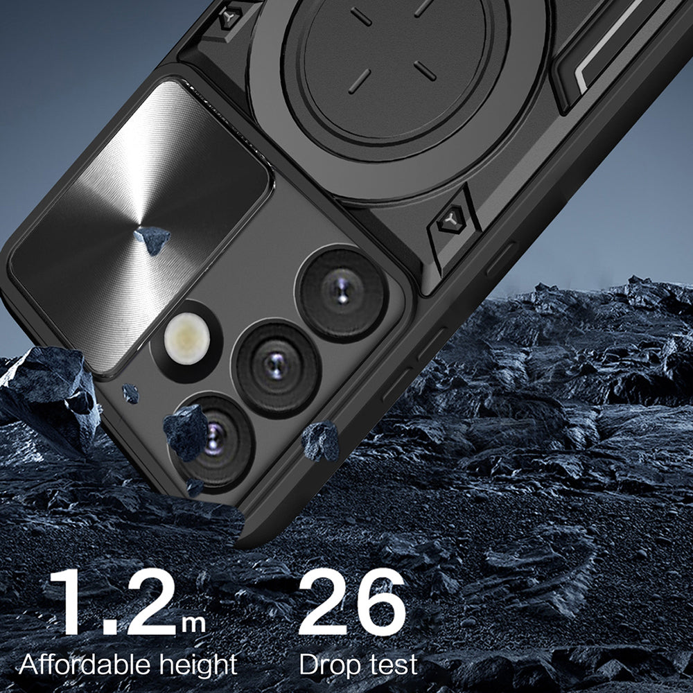 Hülle für Samsung Galaxy S25 FE, Techsuit, CamGuard Pro, Rosa