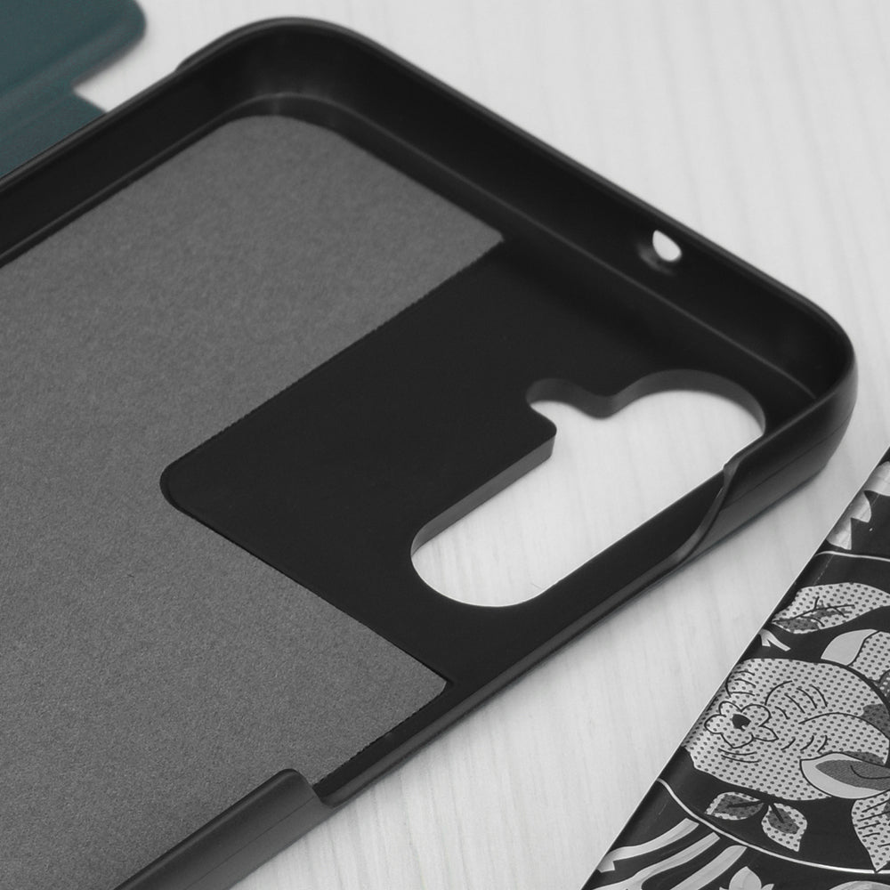 Hülle für Samsung Galaxy S25 FE, Techsuit, eFold, Dunkelgrün