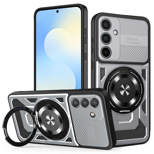 Coque pour Samsung Galaxy S25 FE, Techsuit, RuggedCam, Gris