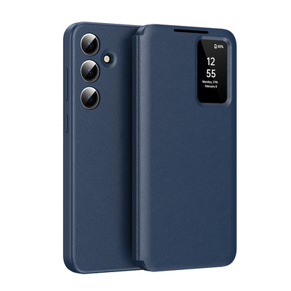 Custodia per Samsung Galaxy S25 FE, Techsuit, SmartView, Blu