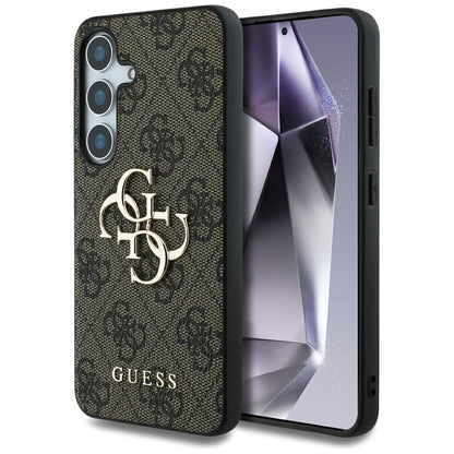 Étui pour Samsung Galaxy S25+ S936, Guess, 4G Big Logo, Marron