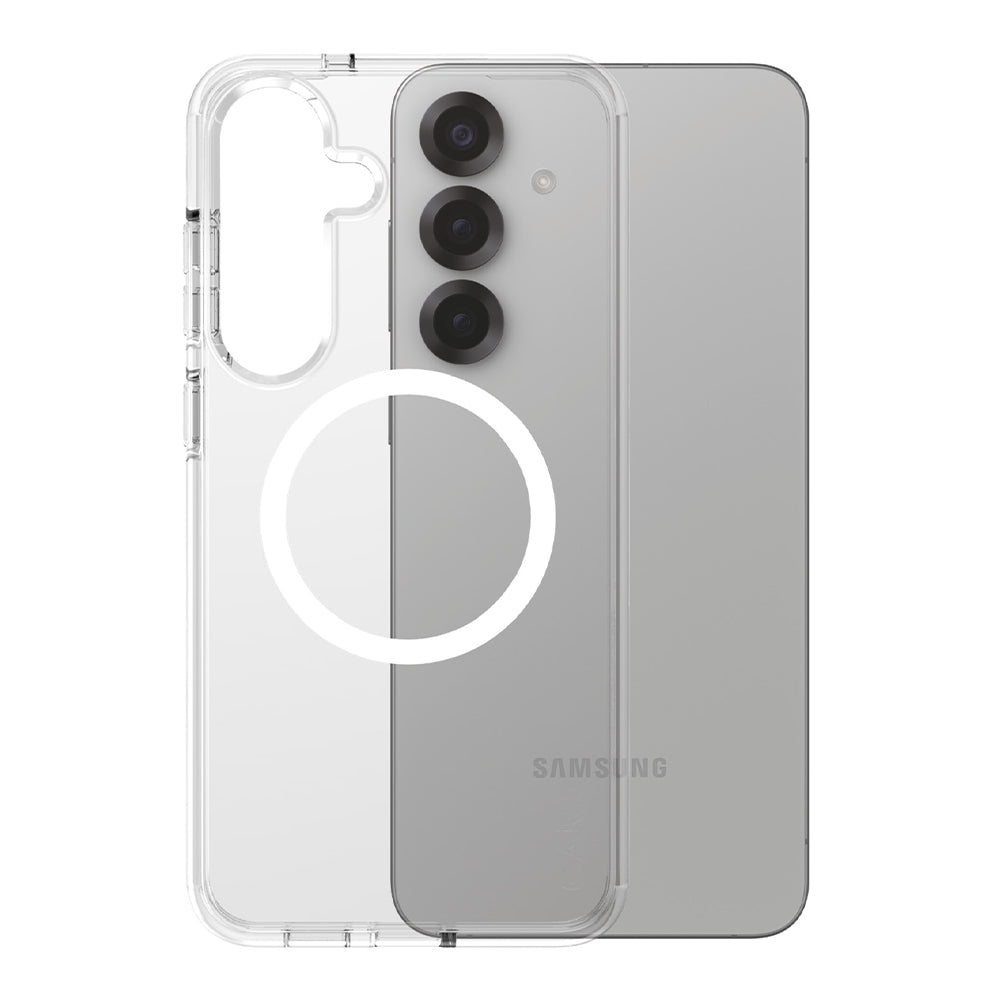 Hülle für Samsung Galaxy S25+ S936, PanzerGlass, Care Urban Combat, Transparent Weiß