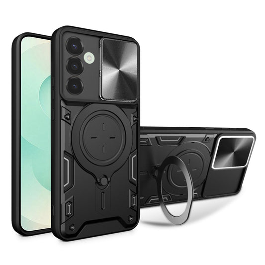 Coque pour Samsung Galaxy S25+ S936, Techsuit, CamGuard Pro, Noire