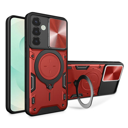 Custodia per Samsung Galaxy S25+ S936, Techsuit, CamGuard Pro, Rossa