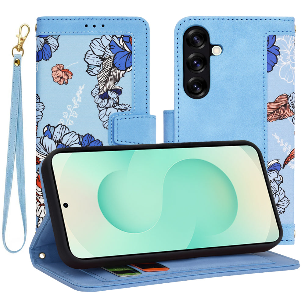 Custodia per Samsung Galaxy S25+ S936, Techsuit, FlipCraft, Blu