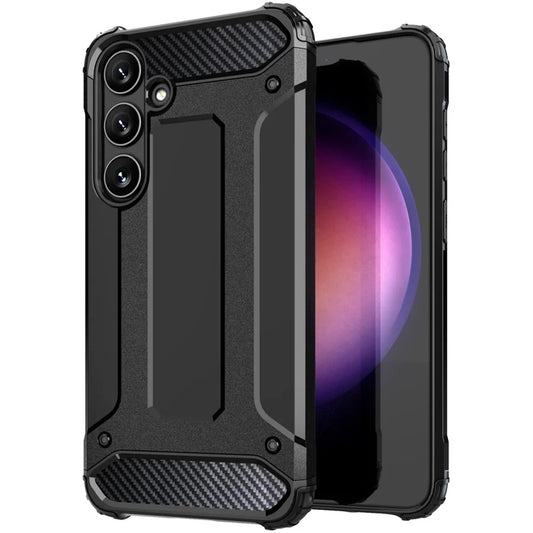 Coque pour Samsung Galaxy S25+ S936, Techsuit, Hybrid Armor, Noire