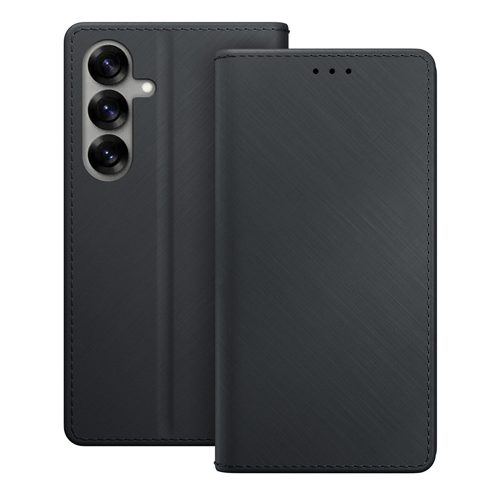 Coque pour Samsung Galaxy S25 S931, 3MK, Portefeuille, Noire