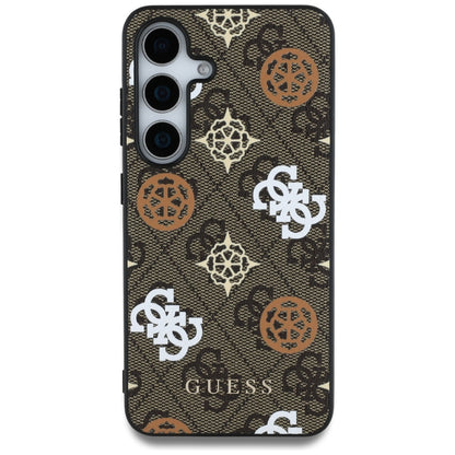 Étui pour Samsung Galaxy S25 S931, Guess, 4G Peony, Marron
