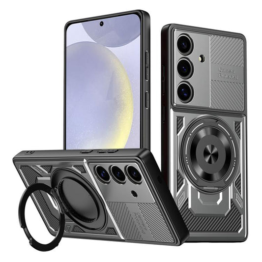 Custodia per Samsung Galaxy S25 S931 / S24 S921, Techsuit, RuggedCam, Grigio