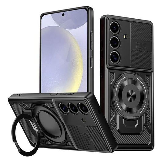 Custodia per Samsung Galaxy S25 S931 / S24 S921, Techsuit, RuggedCam, Nera