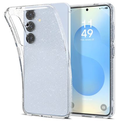 Custodia per Samsung Galaxy S25 S931, Spigen, Liquid Crystal Glitter, Trasparente ACS08997