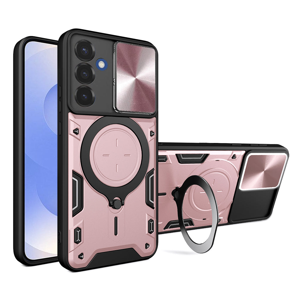 Custodia per Samsung Galaxy S25 S931, Techsuit, CamGuard Pro, Rosa Oro