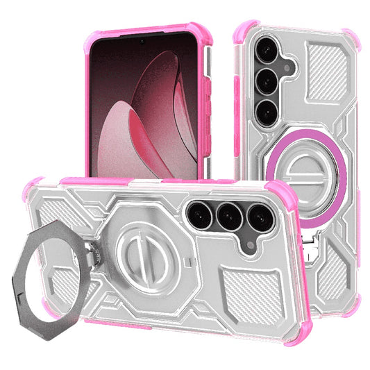 Hülle für Samsung Galaxy S25 S931, Techsuit, Carbon Shield Pro, Rosa