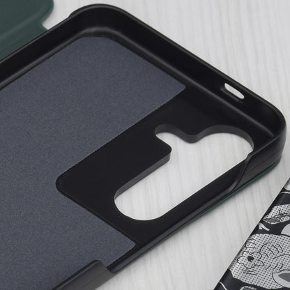 Custodia per Samsung Galaxy S25 S931, Techsuit, eFold, Verde