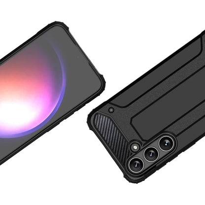 Custodia per Samsung Galaxy S25 S931, Techsuit, Hybrid Armor, Nera