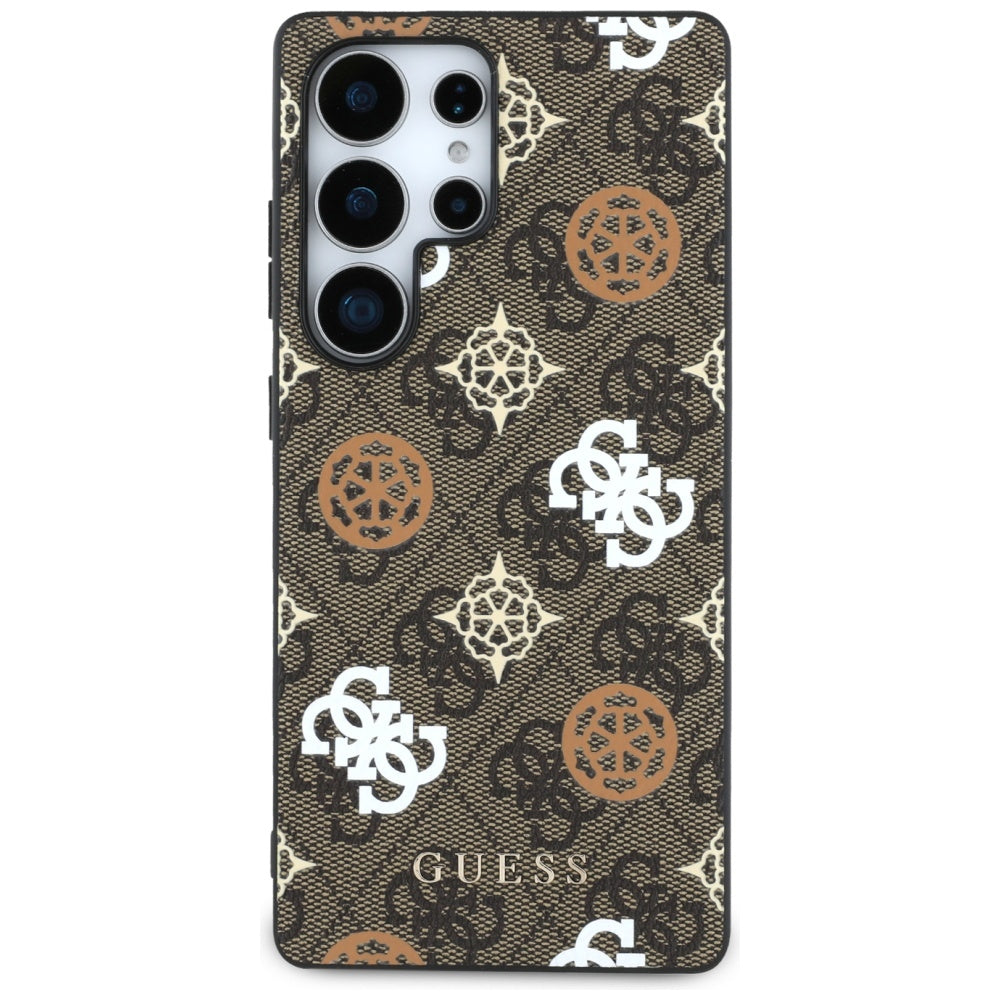 Custodia per Samsung Galaxy S25 Ultra S938, Guess, 4G Peony, Marrone