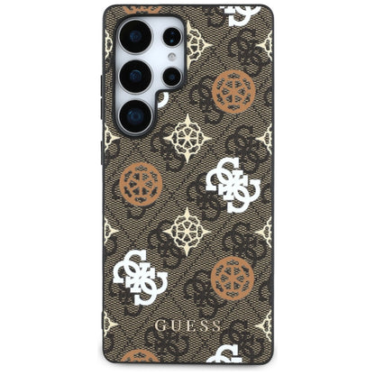 Custodia per Samsung Galaxy S25 Ultra S938, Guess, 4G Peony, Marrone
