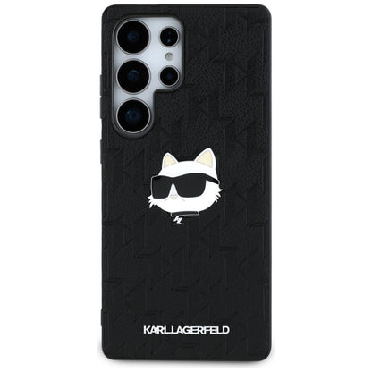 Hülle für Samsung Galaxy S25 Ultra S938, Karl Lagerfeld, Monogram Choupette's Head, Schwarz