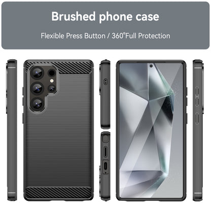 Custodia per Samsung Galaxy S25 Ultra S938, Techsuit, Carbonio, Nera