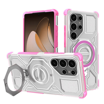 Coque pour Samsung Galaxy S25 Ultra S938, Techsuit, Carbon Shield Pro, Rose
