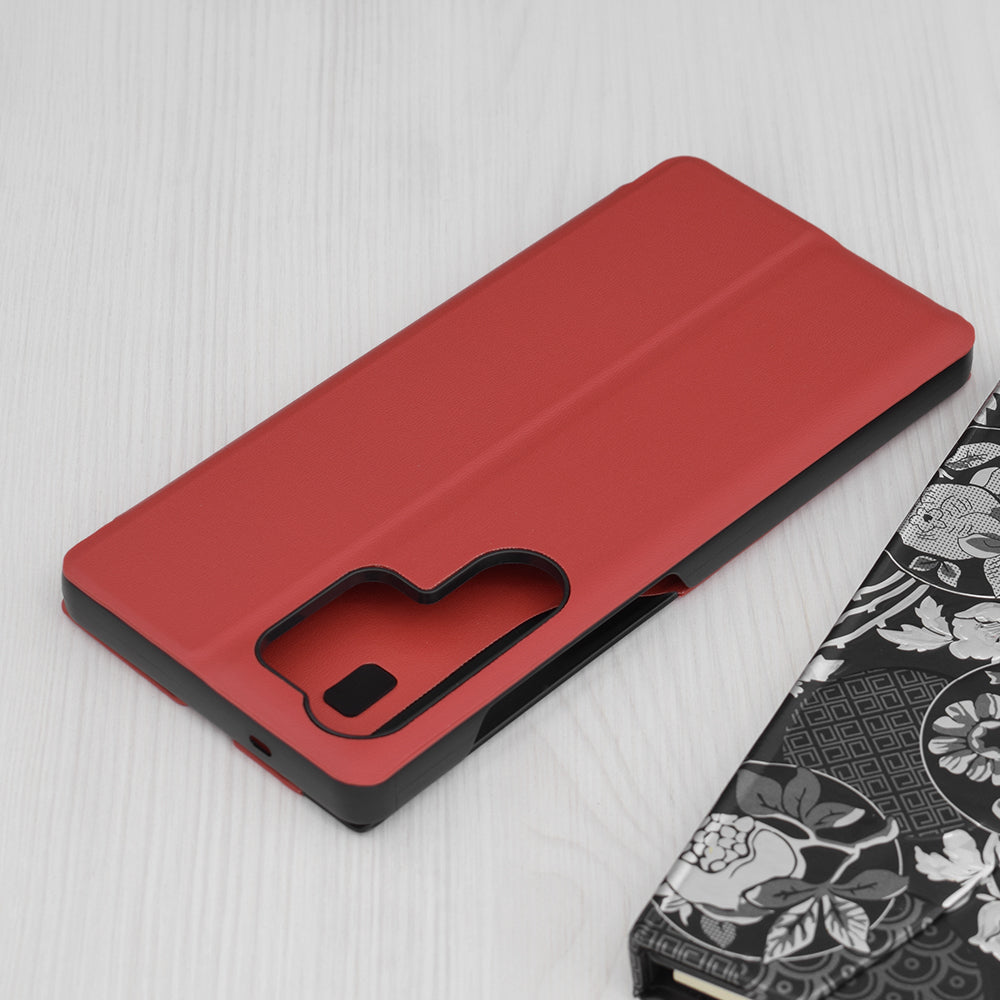 Custodia per Samsung Galaxy S25 Ultra S938, Techsuit, eFold, Rossa