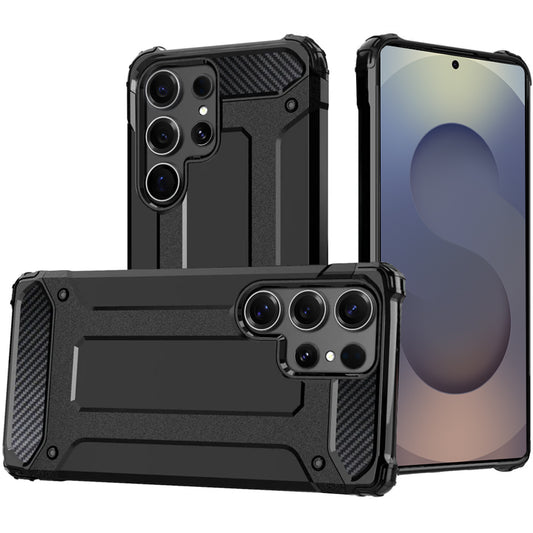 Hülle für Samsung Galaxy S25 Ultra S938, Techsuit, Hybrid Armor, Schwarz