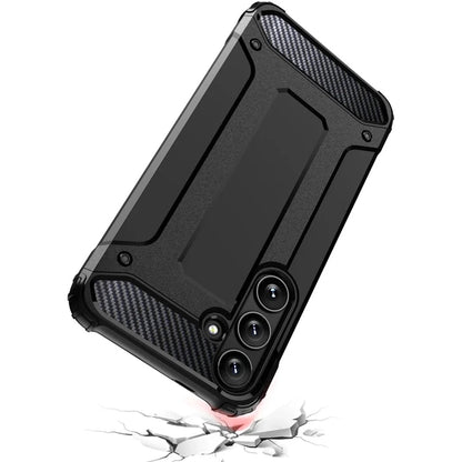 Hülle für Samsung Galaxy S25 Ultra S938, Techsuit, Hybrid Armor, Schwarz