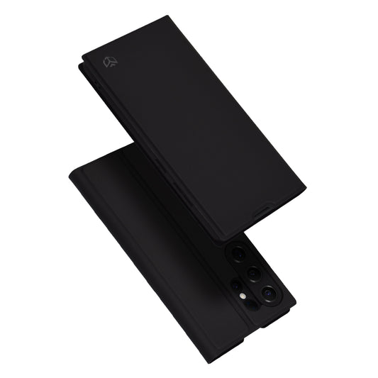 Hülle für Samsung Galaxy S25 Ultra S938, Techsuit, Magskin Book, Schwarz