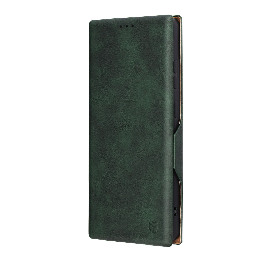 Custodia per Samsung Galaxy S25 Ultra S938, Techsuit, Safe Wallet Plus, Verde