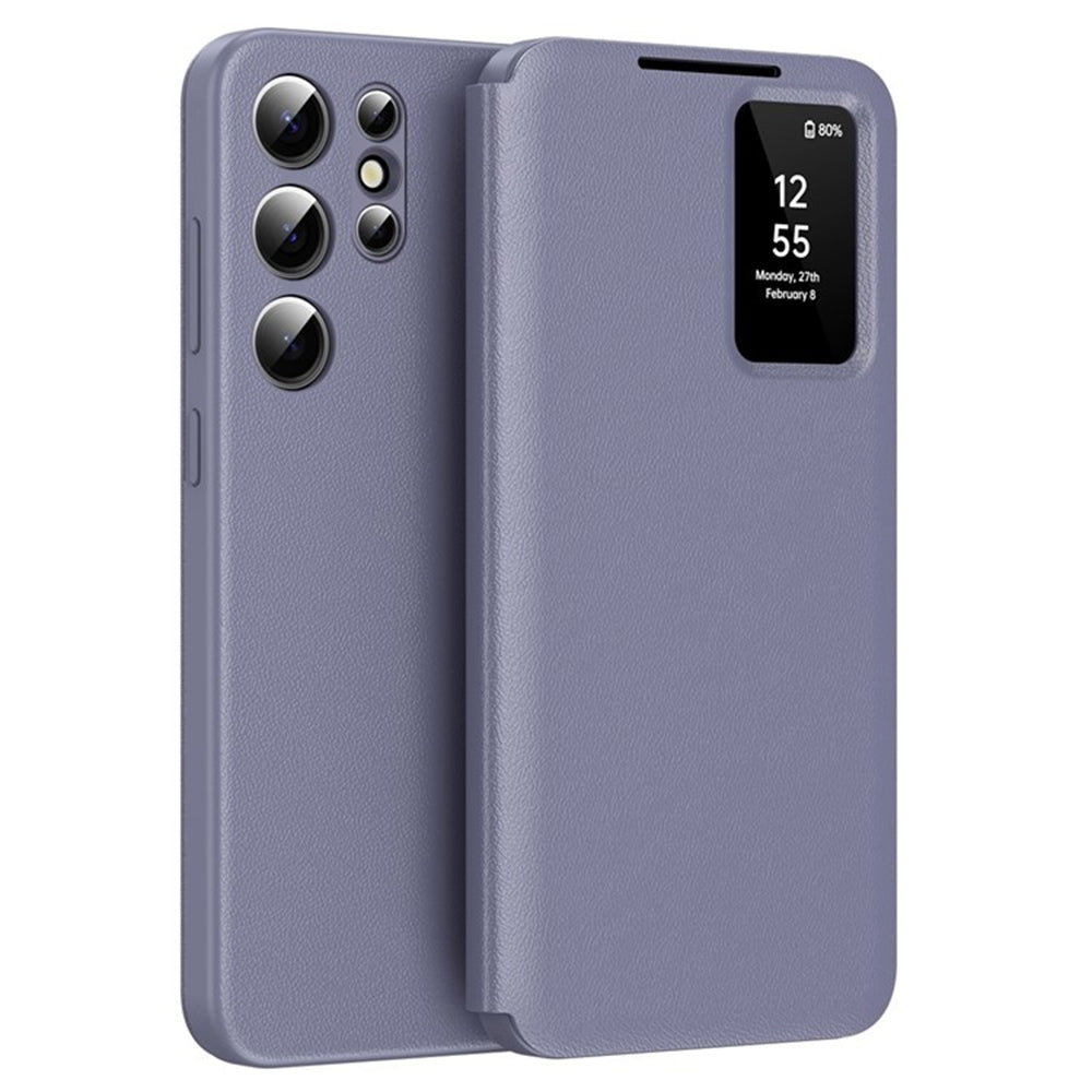 Custodia per Samsung Galaxy S25 Ultra S938, Techsuit, SmartView, Viola
