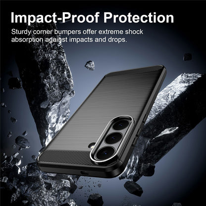 Custodia per Samsung Galaxy S26 FE / S25 FE, Techsuit, Carbonio, Blu