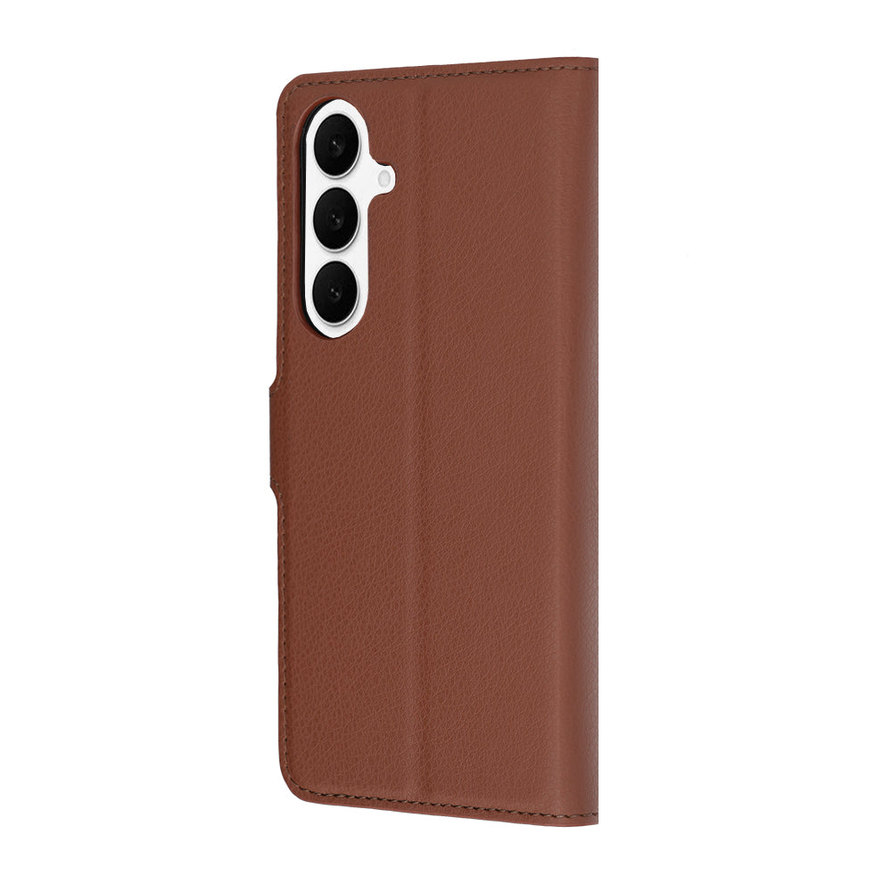 Custodia per Samsung Galaxy S26 FE / S25 FE, Techsuit, Leather Folio, Marrone