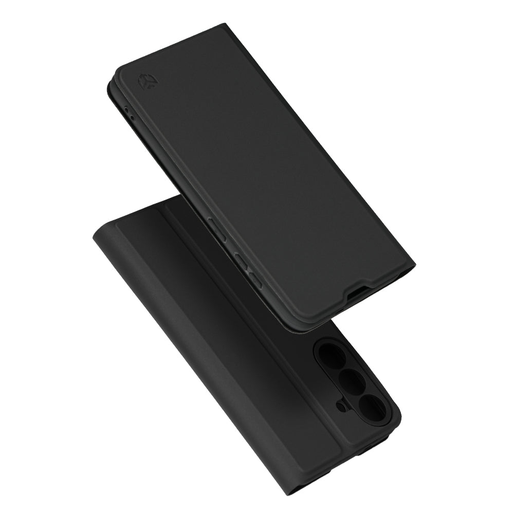 Hülle für Samsung Galaxy S26 FE / S25 FE, Techsuit, Magskin Book, Schwarz