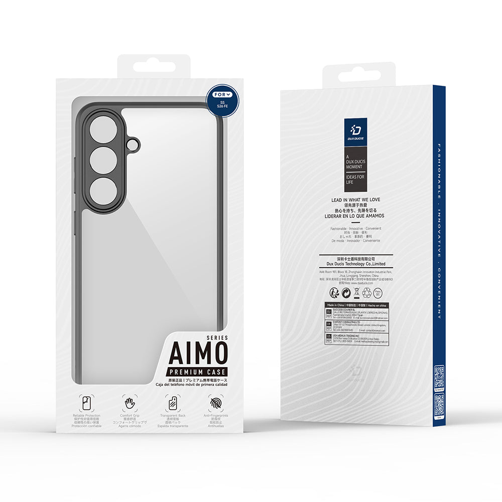Coque pour Samsung Galaxy S26 FE S741, DUX DUCIS, Aimo, noire