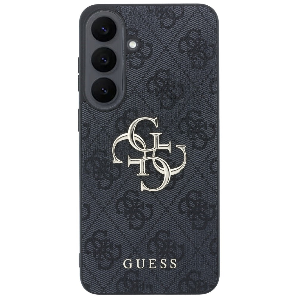 Hülle für Samsung Galaxy S26 FE S741, Guess, 4G Metall-Logo, Schwarz