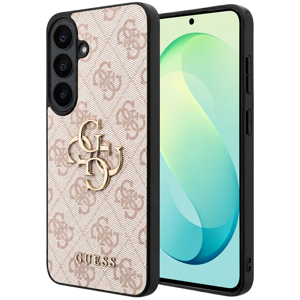 Custodia per Samsung Galaxy S26 FE S741, Guess, Logo Metallico 4G, Rosa