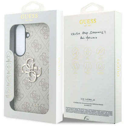 Custodia per Samsung Galaxy S26 FE S741, Guess, Logo Metallico 4G, Rosa