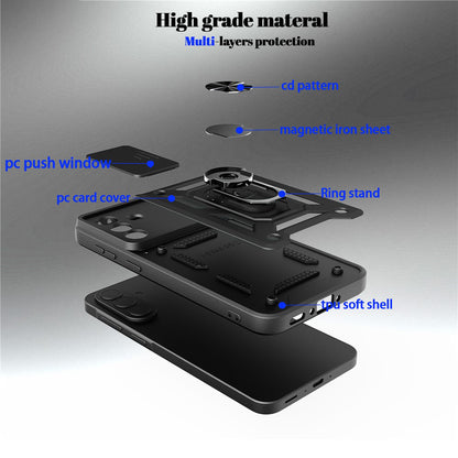 Coque pour Samsung Galaxy S26 FE S741 / S25 FE, Techsuit, CamShield, dorée