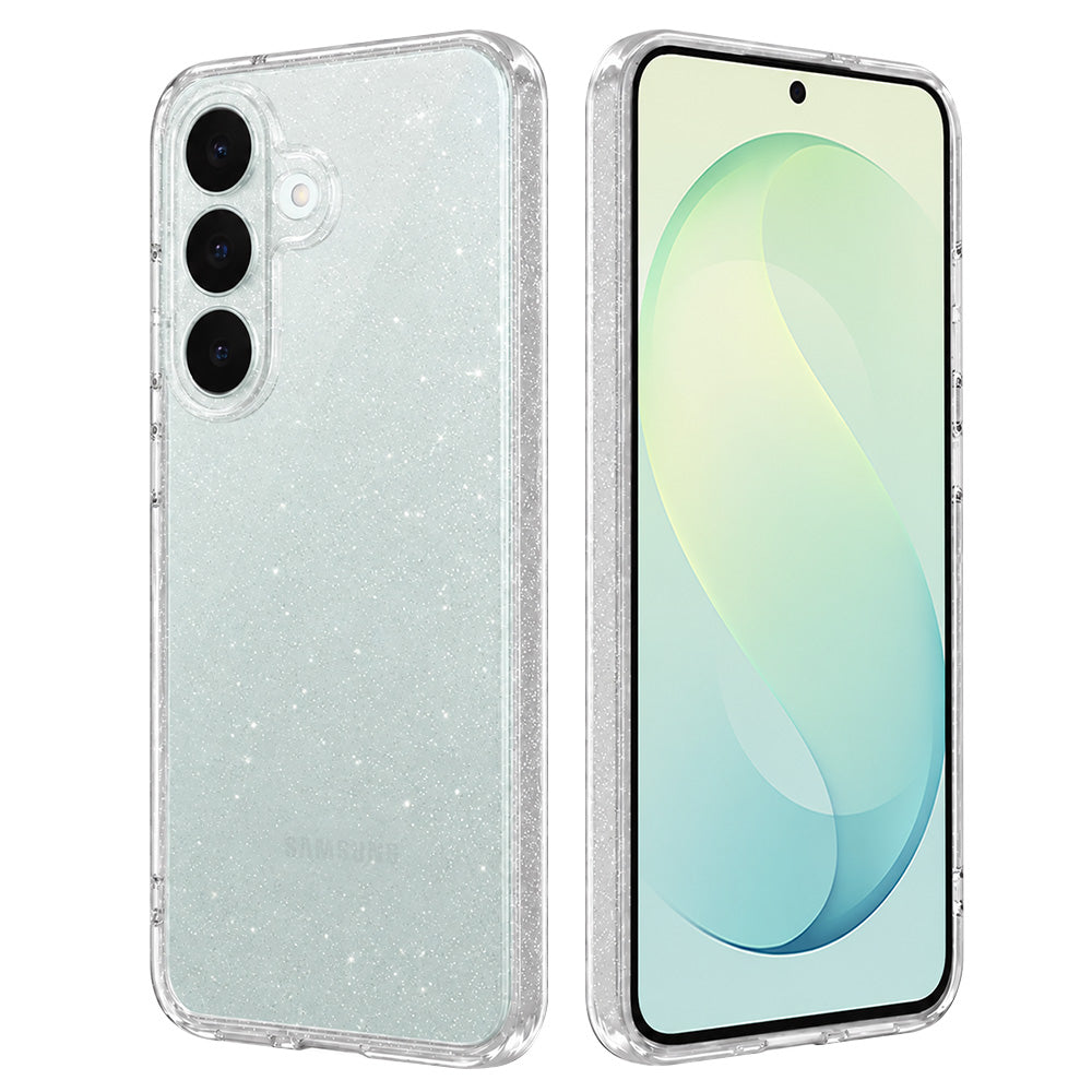 Coque pour Samsung Galaxy S26 FE S741 / S25 FE, Techsuit, SparkleSkin, transparente