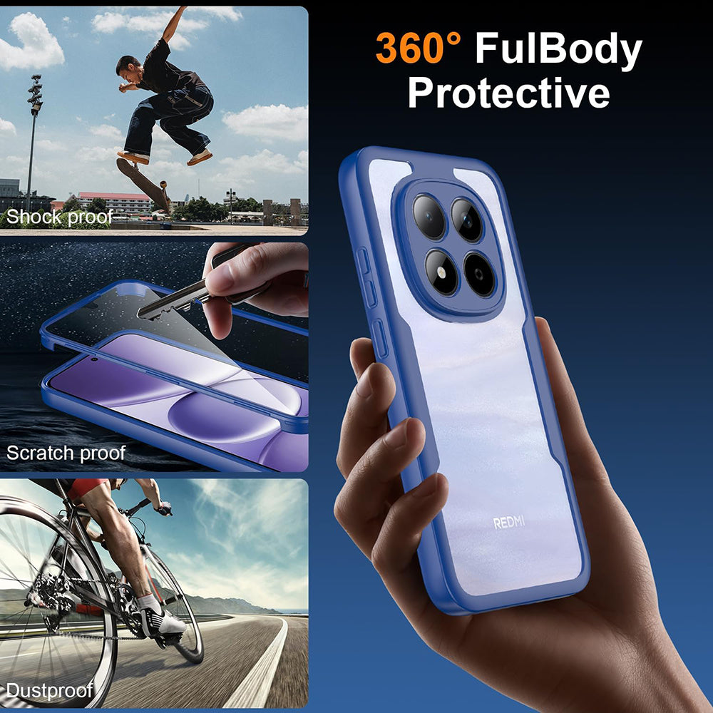 Coque pour Samsung Galaxy S26 FE S741, Techsuit, ColorVerse 360, Bleue