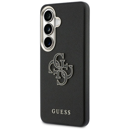 Custodia per Samsung Galaxy S26 Plus S947, Guess, 4G Grained Big and Classic Logo, Nera