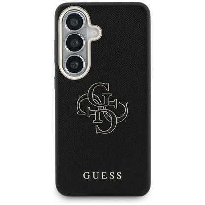 Custodia per Samsung Galaxy S26 Plus S947, Guess, 4G Grained Big and Classic Logo, Nera