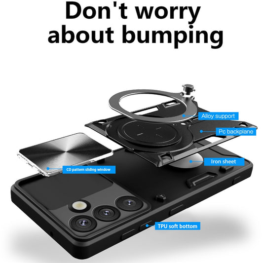 Custodia per Samsung Galaxy S26 Plus, Techsuit, CamGuard Pro, Rosa Dorato