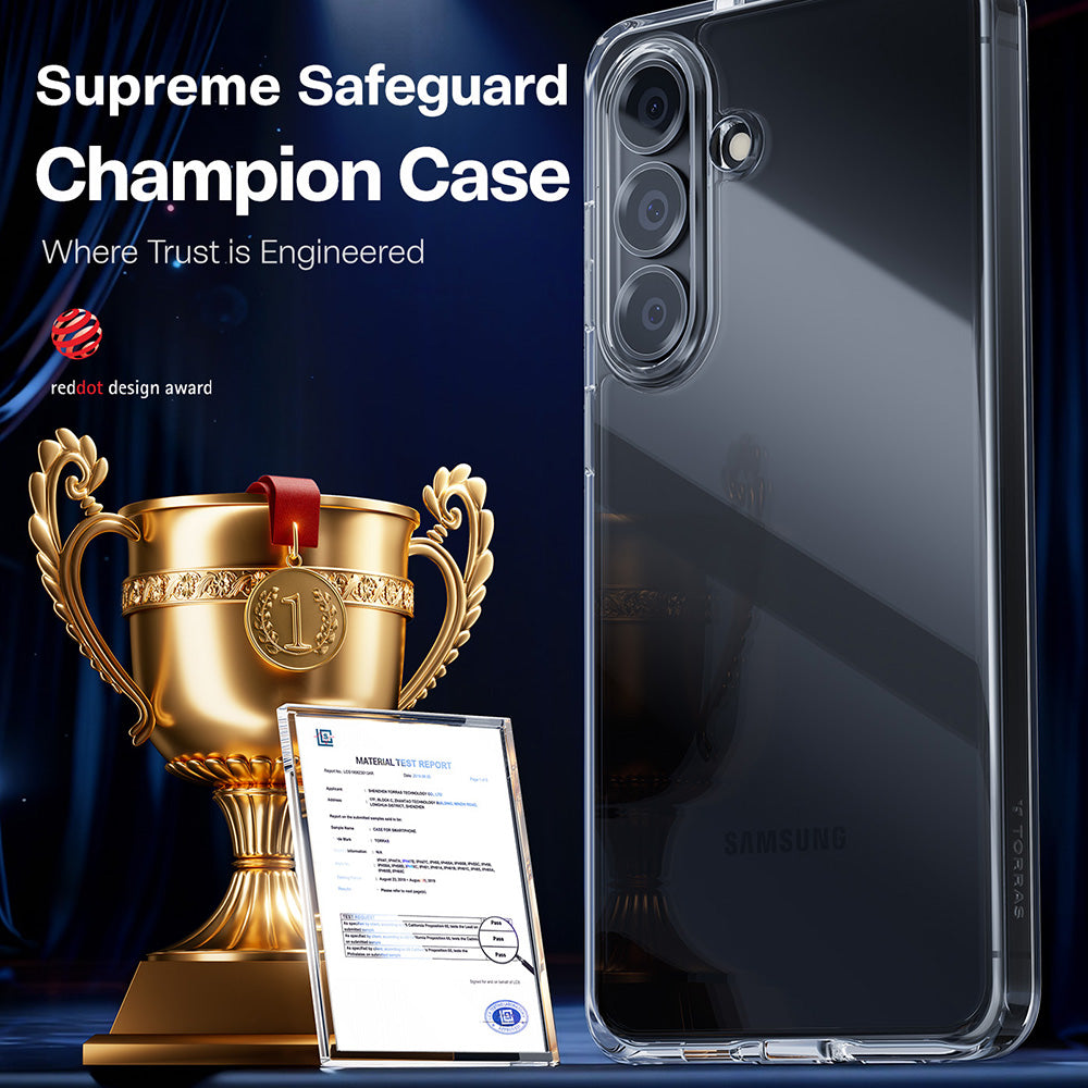 Custodia per Samsung Galaxy S26 Plus, Torras, Guardian, Trasparente