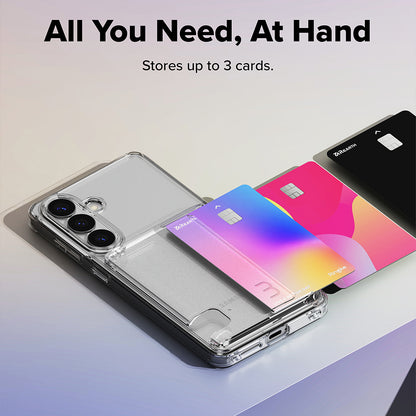 Custodia per Samsung Galaxy S26 S942, Ringke, Fusion Card, Trasparente