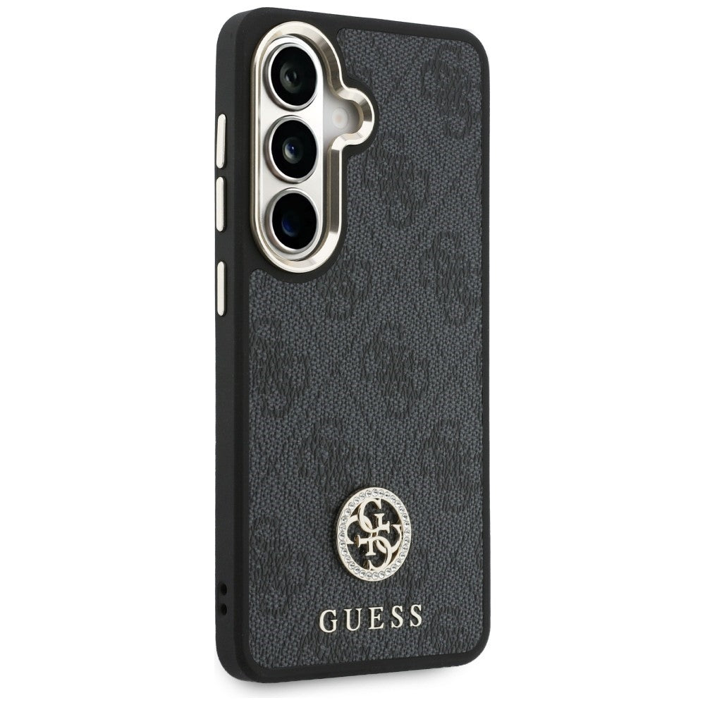 Hülle für Samsung Galaxy S26 S942, GUESS, 4G Big Rhinestone Triangle Strap, Schwarz