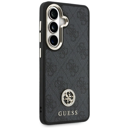 Hülle für Samsung Galaxy S26 S942, GUESS, 4G Big Rhinestone Triangle Strap, Schwarz