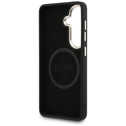 Hülle für Samsung Galaxy S26 S942, GUESS, 4G Big Rhinestone Triangle Strap, Schwarz