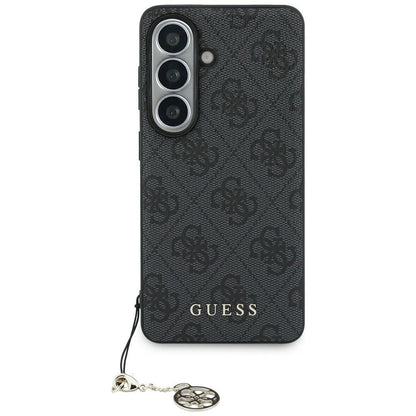 Étui pour Samsung Galaxy S26 S942, Guess, 4G Classic Logo Charm, Noir