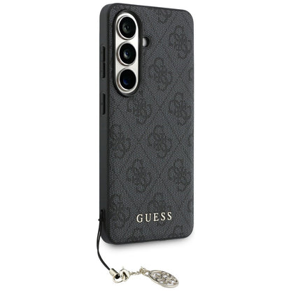 Étui pour Samsung Galaxy S26 S942, Guess, 4G Classic Logo Charm, Noir